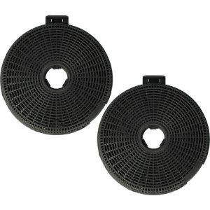 Vhbw 2x Filtres à charbon actif compatible avec Teka DHL 985 T, DHL686T, DHX110P ISLA, DH90 ISLA, DHB60, DHB, DHB90, DHI 90 hotte aspirante - 20 cm