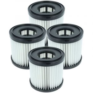 Vhbw 4x filtre pliss&eacute; compatible avec Hart HPWD01B aspirateur - noir / blanc