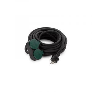 Perel Rallonge électrique avec 2 prises à clapet - 10 m