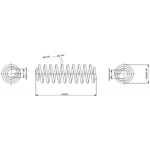 Monroe Jeu de 2 ressorts de suspension SE3370
