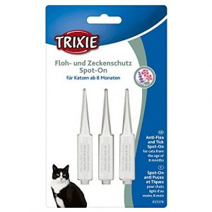 Animallparadise Pipettes Anti tiques et puces, Spot on pour Chat + de 8 Mois