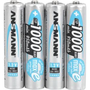 Ansmann 5030882 - Akku NiMH Premium, Micro AAA, 1000mAh, blister de 4