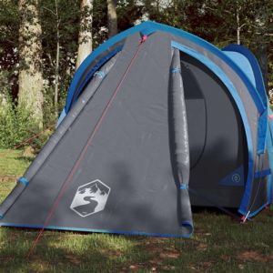 VidaXL Tente de camping 2 personnes bleu 320x140x120 cm taffetas 185T