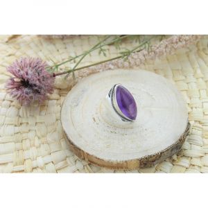 Bague Améthyste Argent 925 Méthystos