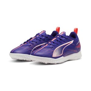 Puma Ultra 5 Play TT Jr Soccer Shoe, Lapis Lazuli White-Sunset Glow, 36 EU