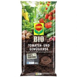 Compo Terreau pour tomates et légumes sans tourbe 20 l bio