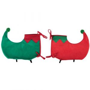Ruedelafete Sur-chaussures lutin père noël adulte - générique 23641