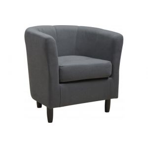 Image de Declikdeco Fauteuil Design Gris NOUIN