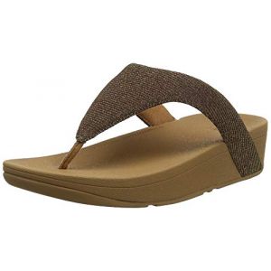 FitFlop Lottie Glitzy, Tongs Femme, Marron