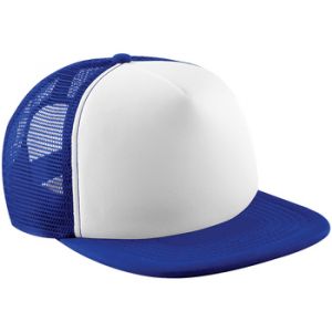 Beechfield - Casquette camionneur vintage - Enfant unisexe (Taille unique) (Bleu roi vif/Blanc) - UTRW200