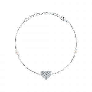 Cleor Bracelet pour femme en Argent 925/1000 serti de pierre de synthèse - 0.002 g - taille : 173CM - Z0159460