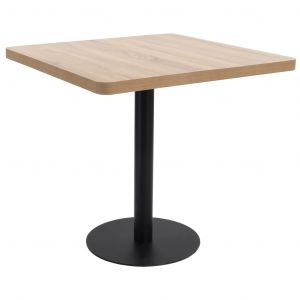 VidaXL Table de Bistro MDF Marron Clair 80x80 cm