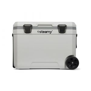 Steamy Marine 45 Glacière sur Roues, 45 Litre, Blanc