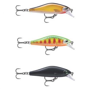 Rapala Leurre de Pêche Shadow Rap Solid Shad - Construction Plastique - Leurre Pêche d'eau Douce Coulant - Profondeur de Nage 0,9-1,2m - Taille 5cm / 5,5g - Fabriqué en Estonie - Matte Black UV