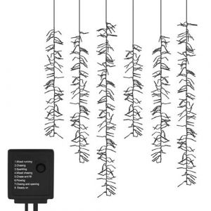 ECD Germany Guirlande Lumineuse LED avec 480 LED, Blanc Chaud, avec 8 Modes d'&Eacute;clairage +