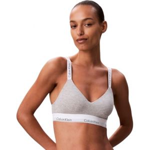 Calvin Klein Soutien-Gorge Brassière Femme Lightly Lined Basque Élastique, Gris (Grey Heather), M