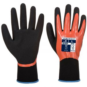 Portwest Gants de manutention résistants à l'eau DERMI PRO Orange / Noir 11