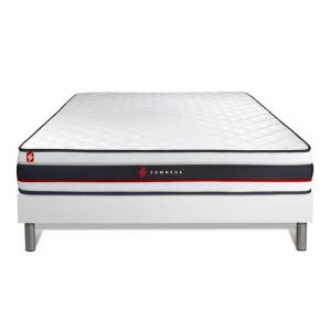 Image de Ensemble 140x200 matelas FORM + sommier kit blanc