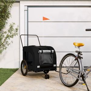 VidaXL Remorque de Vélo pour Animaux de Compagnie, Chariot à Vélo pour Chien avec Roues, Poussette de Animaux de Compagnie 93863