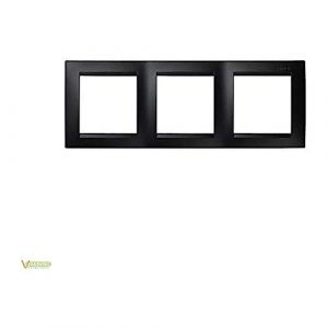 Simon Cadre 3 éléments 10 x 230 x 80 mm 15 Couleur Graphite, 0