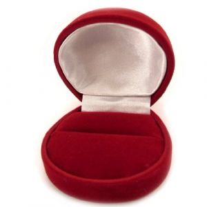 Les Trésors de Lily [L1085 - Ecrin Bague Velours Rouge