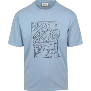 Scotch & Soda T-shirt Impression Bleu clair Bleu taille XXL