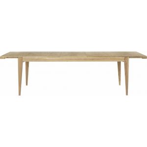 Gubi Table à rallonge S-table / Réédition 1951 - / 220 à 320 cm - 6 à 10 personnes bois naturel en bois