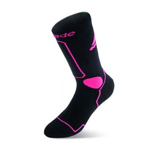 Rollerblade Skate Socks W Chaussettes Femme, Noir/Rose, m