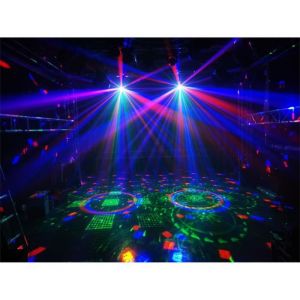 Image de Ibiza Light Effet de lumières DMX 5-en-1 Wash - UV - Strobo - Astro - Rayons FULLMOON