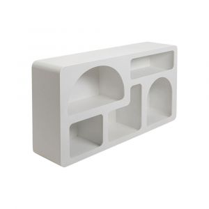 Kare Design Etagère 75x140 effet bois blanc