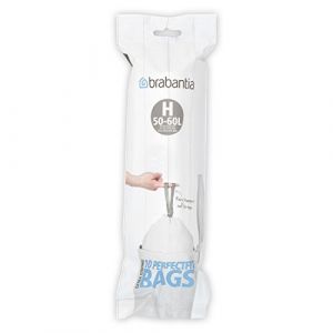 Brabantia Sacs Poubelles Perfect Fit, Rouleaux, Code H, 50 Litres