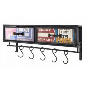 Prix Pat&egrave;re Murale Vintage Owen 77cm Noir