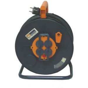 Anjou connectique Enrouleur de câbles 3G 2,5 (40m) + 4 prises -