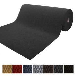 Karat - Tapis de Porte Paillasson d'entrée Hong Kong Gris anthracite 80 x 200 cm