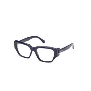 Max Mara Femme MM5182 90 Montures optiques Acétate Bleu Ronde Normale