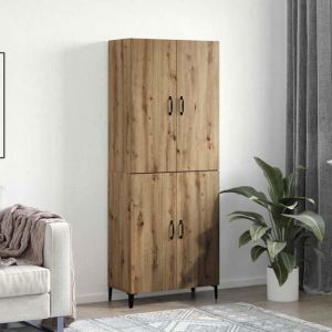 VidaXL Console Haut Armoire ch&ecirc;ne artisanal 695 x 34 x 180 cm