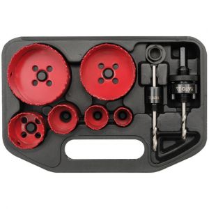 Yato Kit de 9 pi&egrave;ces pour scie cloche d'&eacute;lectricien YT-3380