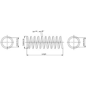Monroe Jeu de 2 ressorts de suspension SE0604