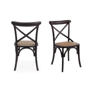 Hellin Chaise Retro Black Elm Cross