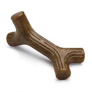 Benebone Jouet bâton à mâcher pour chien adulte, Taille S, saveur bacon, durable et résistant