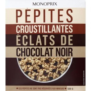 Monoprix C&eacute;r&eacute;ale P&eacute;pites croustillantes &eacute;clats de chocolat noir