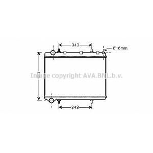 Image de Ava Quality Cooling Radiateur CITROEN C4 (247PE2259)