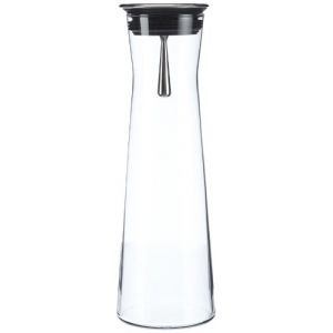 Bohemia 093 006 103 Carafe en Verre thermorésistant, Simax, Acier Inoxydable