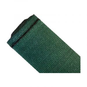 Brise-vue 90% - Vert/noir - 185gr/m² - Boutonnières Vert/Noir 2m x 15m