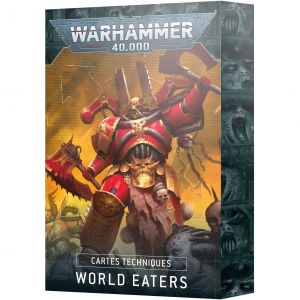 Games Workshop Figurine Warhammer 40k - Datacards V.10 World Eaters (Fr)