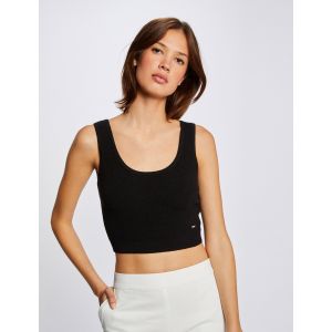 Morgan Pull débardeur crop top Noir