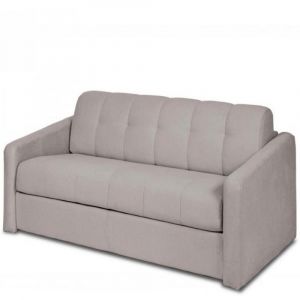 Italian Spirit Canapé lit VALLAURIS convertible EXPRESS 140cm sommier métal matelas 16 cm tissu bouclettes loop naturel