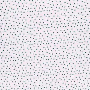 Tissu coton &eacute;toil&eacute; sur fond blanc vendu par 50 cm(...) - 21 Bleu canard