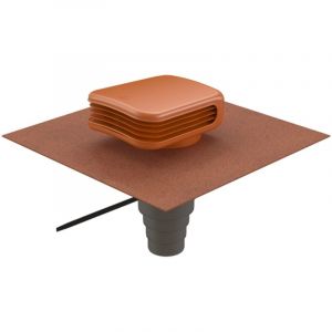 Ubbink Sortie de toit VMC Valetis universel ocre avec multidiam - 172122
