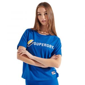 Superdry T-shirt Manche Courte Sportstyle Graphic Boxy M Royal